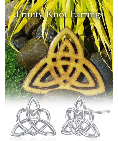 Celtic Knot/Tree of Life/Butterfly/Infinity Heart Stud Earrings Sterling Silver Irish Earrings for Women Girls Celtic Jewelry...