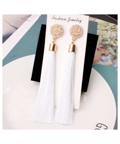 Colorful Tassel Earrings For Women Bohemian Long Dangle Drop Statement Earrings Fashion Jewelry For Girls Birthday Christmas ...