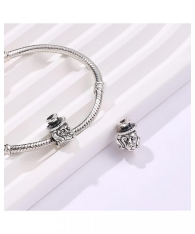 Animal 925 Solid Sterling Silver Charms Lion King Dog Paw Print Dragonfly Panda Camel Butterfly Dolphin Charms for Pandora Ch...