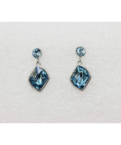 Gorgeous Aqua Swarovski Crystal Floral Necklace Earrings Set Aqua $19.90 Jewelry Sets