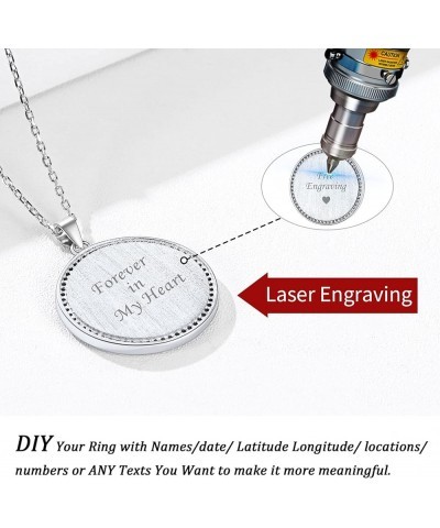 Personalized Custom Colorful Photo Necklace 925 Sterling Silver Customized Picture Necklace Engraved Messsage Pendant Necklac...