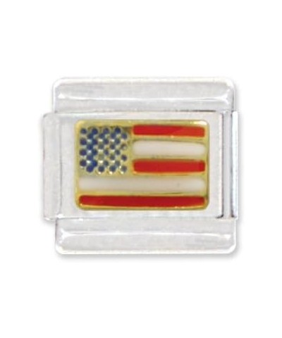 American Flag Italian Charm Bracelet Link $7.30 Bracelets