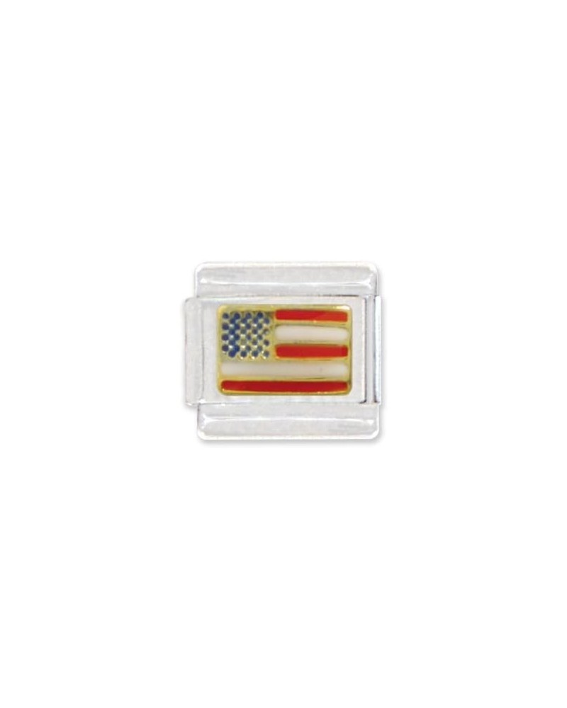 American Flag Italian Charm Bracelet Link $7.30 Bracelets