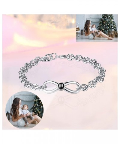 Personalized Photo Projection Bracelet Custom infinityr Charm Bracelets with Picture Inside I Love You Bracelet 100 Languages...