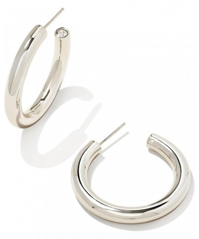 Colette Large Hoop Earrings, Fashion Jewelry for Women RHODIUM $26.65 Earrings