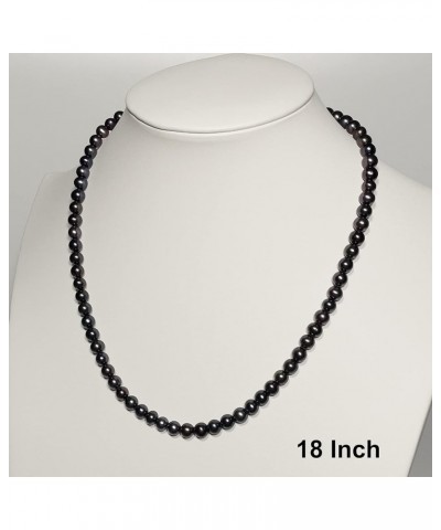 5-8mm Black Freshwater Cultured Pearl Necklaces for Women 16-48 Inch AA Quality 18.0 Inches 7-8mm $42.55 Necklaces