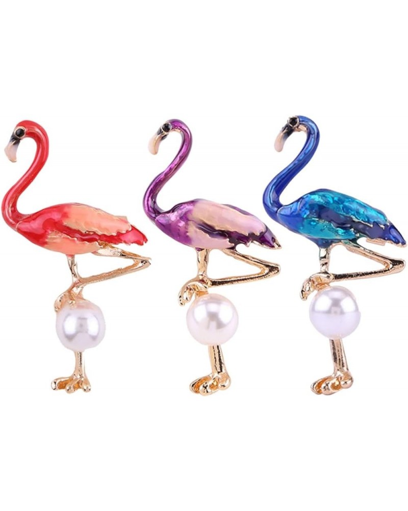 2pcs Flamingo Party Favors Animal Brooches Dress Brooch Womens Brooch Girls Brooches Flamingo Party 5.1*2.7cm As Shown $8.73 ...