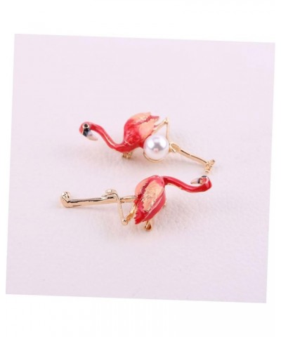 2pcs Flamingo Party Favors Animal Brooches Dress Brooch Womens Brooch Girls Brooches Flamingo Party 5.1*2.7cm As Shown $8.73 ...