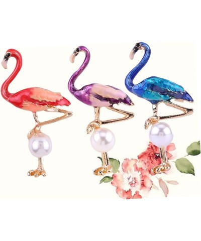 2pcs Flamingo Party Favors Animal Brooches Dress Brooch Womens Brooch Girls Brooches Flamingo Party 5.1*2.7cm As Shown $8.73 ...