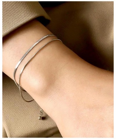 925 Sterling Silver Bracelets for Women Girls,Stack Bracelets Set Paperclip Satellite Rope Chain Adjustable Dainty Trendy Jew...