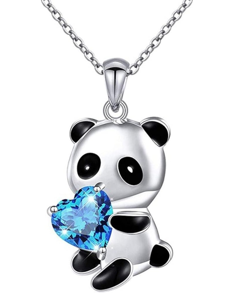 Party Necklace Rhinestone Bright Luster Lady Funny Cartoon Necklace compatible with Wedding Blue $3.99 Necklaces