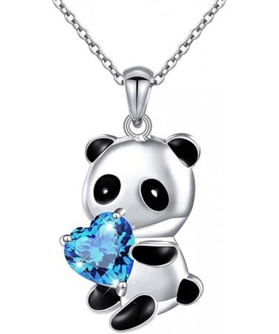 Party Necklace Rhinestone Bright Luster Lady Funny Cartoon Necklace compatible with Wedding Blue $3.99 Necklaces