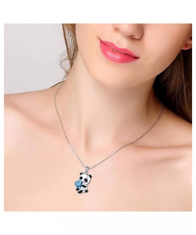 Party Necklace Rhinestone Bright Luster Lady Funny Cartoon Necklace compatible with Wedding Blue $3.99 Necklaces