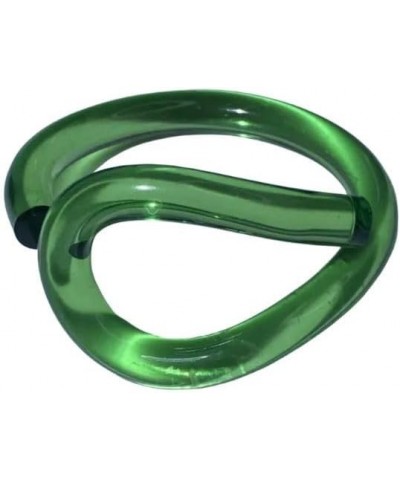 Knotted Acrylic Resin Bangle Green $11.96 Bracelets