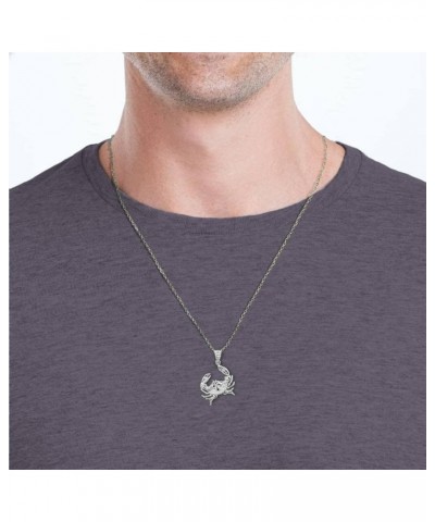 High Polish .925 Sterling Silver Crab Charm Cancer Zodiac SeaLife Pendant Necklace - Choose Pendant Only or Necklace w/ 16"-2...