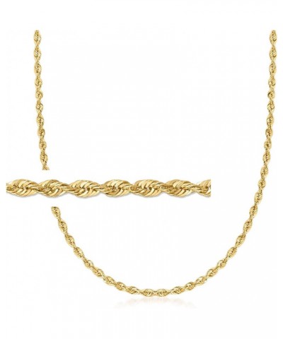 2.6mm 14kt Yellow Gold Rope-Chain Necklace 16.0 Inches $216.00 Necklaces