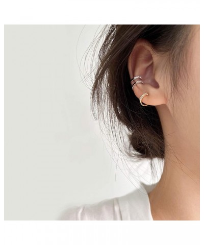 Sterling Silver No Piercing Earrings Cuff for Women Girls Cartilage Earrings Helix Earrings A-Gold $8.83 Earrings