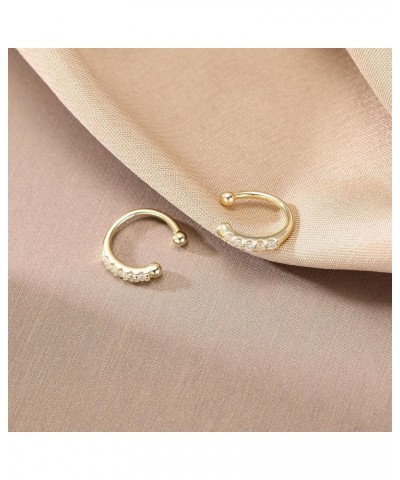 Sterling Silver No Piercing Earrings Cuff for Women Girls Cartilage Earrings Helix Earrings A-Gold $8.83 Earrings