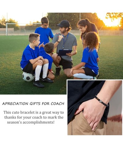 Baseball/Soccer/Basketball/Hockey/Golf/Football Bracelet Gifts for Boys Men C-Soccer Coach $11.78 Bracelets