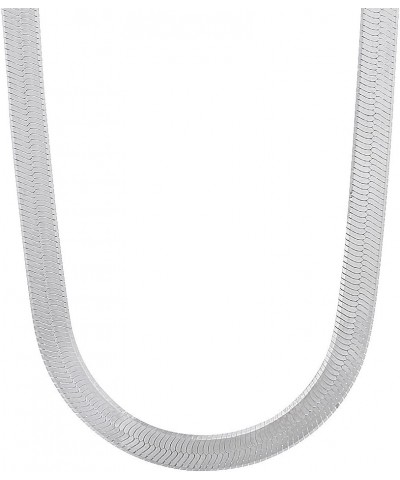 3mm-14mm Solid .925 Sterling Silver Flat Herringbone Chain Necklace or Bracelet 30.0 Inches 4.5mm Necklace $47.70 Necklaces