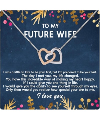 Bride To Be Gifts, Fiance Gifts For Her, To My Future Wife Necklace, To My Future Wife Gifts, To My Wife Pendant, To My Soulm...