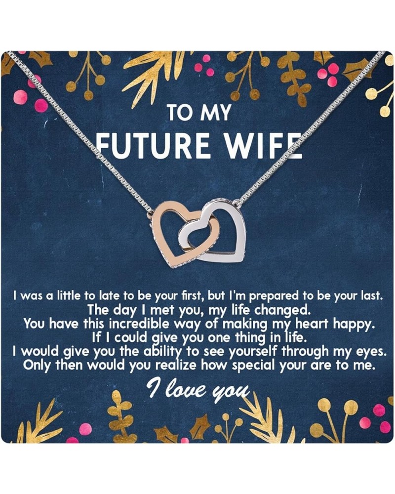 Bride To Be Gifts, Fiance Gifts For Her, To My Future Wife Necklace, To My Future Wife Gifts, To My Wife Pendant, To My Soulm...