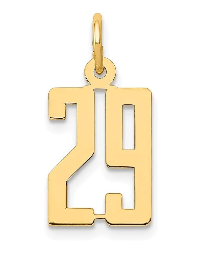 14k Yellow Gold Small Elongated Number Initial Charm Pendant Fine Jewelry For Women Number: 29 $64.75 Bracelets