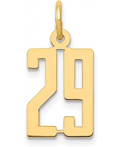 14k Yellow Gold Small Elongated Number Initial Charm Pendant Fine Jewelry For Women Number: 29 $64.75 Bracelets