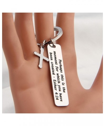 Religious Gift Esther 4:14 Perhaps Keyring Scripture Encouraging Gift Silver $8.84 Pendants