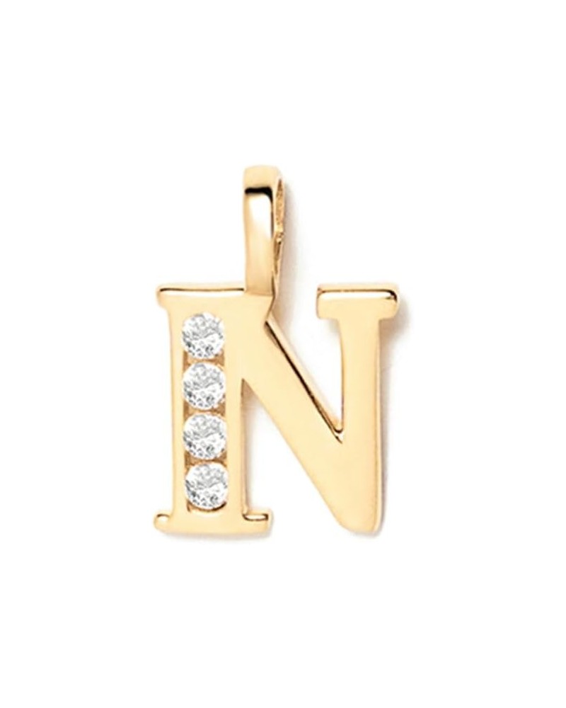 14K Gold Initial Charm for Women | Alphabet Letter Pendants, A-Z, All Letters, CZ N $39.06 Pendants