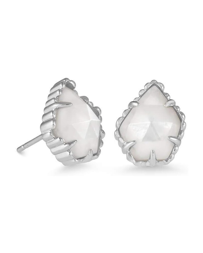 Tessa Stud Earrings for Women, Fashion Jewelry RHODIUM - Ivory MOTHER OF PEARL $34.50 Earrings