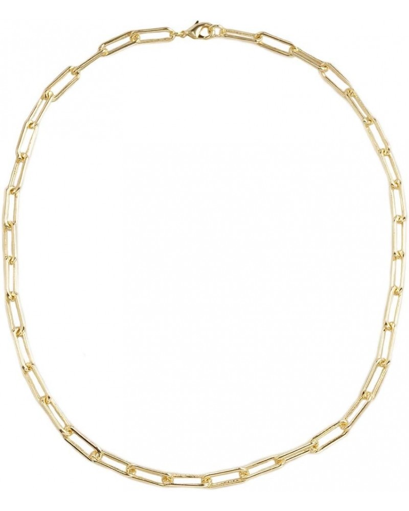 BIJOUX Bobbi - Gold Plated Paper Clip Chain, Link Chain Necklace 18 $10.08 Necklaces