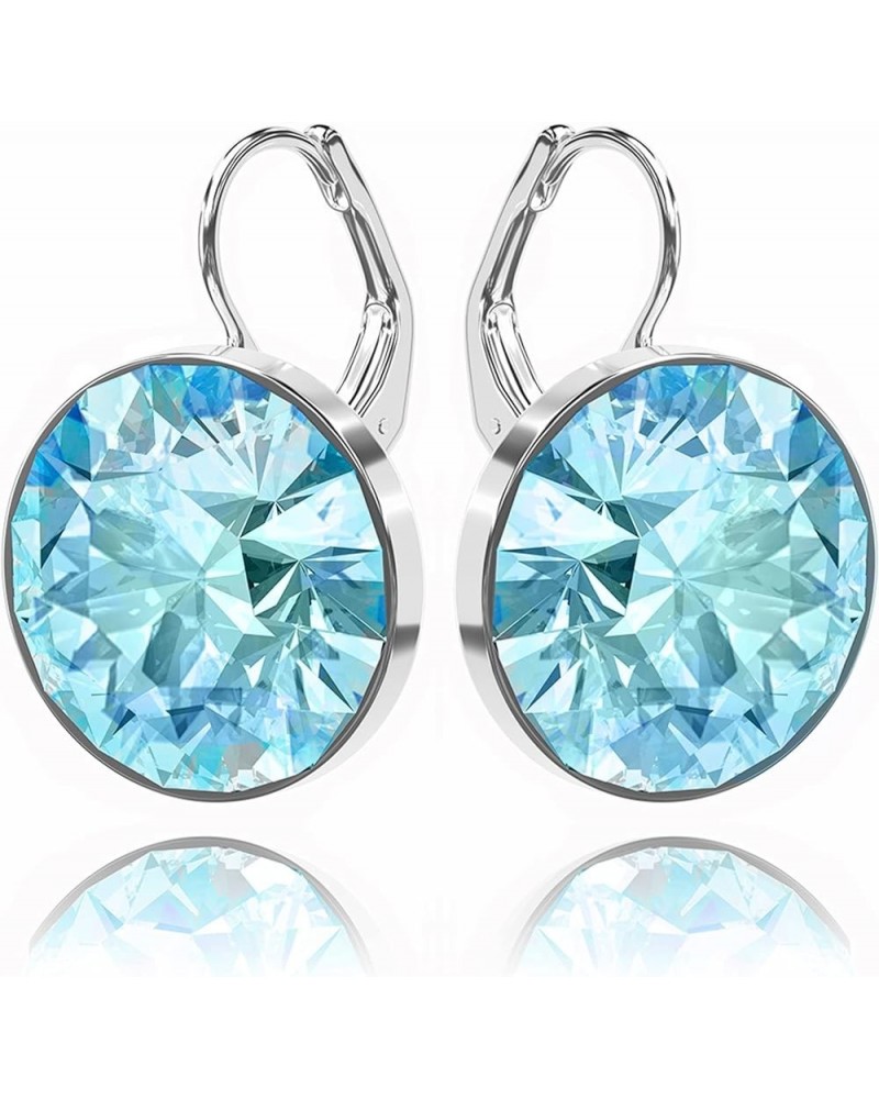 Gorgeous Solitaire Earrings for Women - Embellished with Austrian Crystals, Leverback Drop, Perfect for Any Occasion, Ideal G...