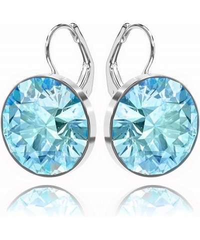 Gorgeous Solitaire Earrings for Women - Embellished with Austrian Crystals, Leverback Drop, Perfect for Any Occasion, Ideal G...