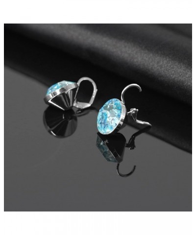 Gorgeous Solitaire Earrings for Women - Embellished with Austrian Crystals, Leverback Drop, Perfect for Any Occasion, Ideal G...