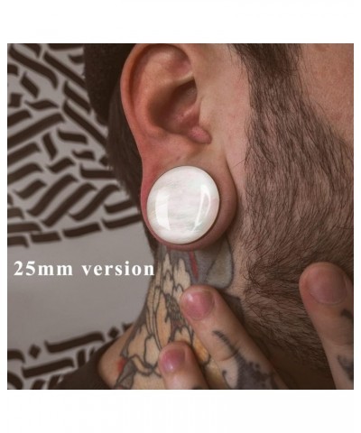 2 PCS 6mm-25mm Hypoallergenic 316 Stainless Steel Elegant Conch Ear Tunnels Plugs Ear Gauges Stretcher Body Piercing Jewelry ...