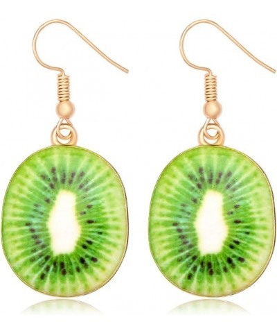 Lemon Earrings Watermelon Earrings Cute Fruit Earrings Jewelry for Women Kiwi fruit $7.64 Earrings