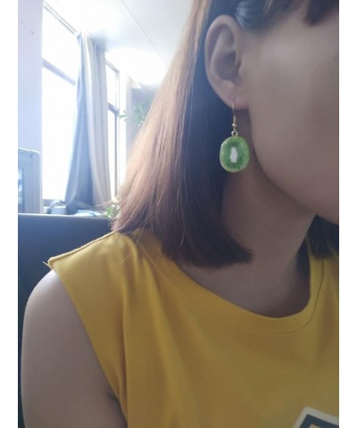 Lemon Earrings Watermelon Earrings Cute Fruit Earrings Jewelry for Women Kiwi fruit $7.64 Earrings