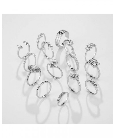 29-56 PCS Knuckle Rings Set for Women Vintage Stackable Rings Set Boho Joint Finger Rings Gold/Silver Midi Rings Hollow Carve...