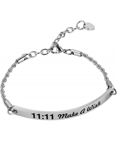 Adjustable 11:11 Make A Wish Bracelet Steel $17.66 Bracelets