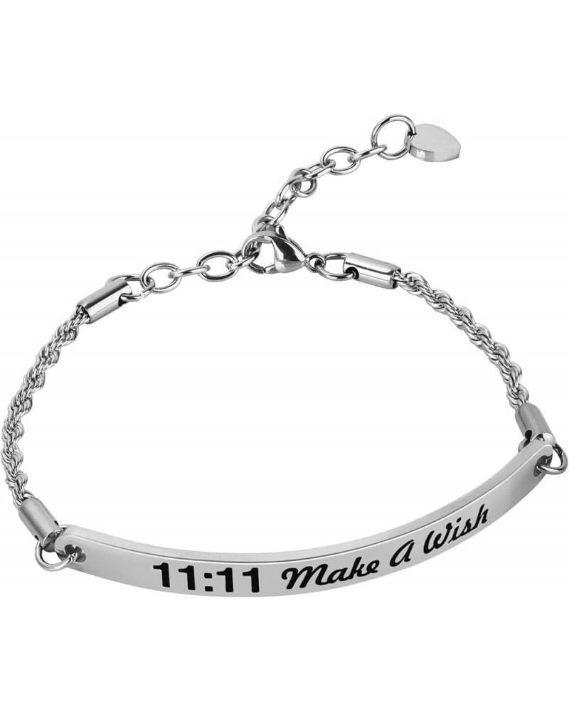 Adjustable 11:11 Make A Wish Bracelet Steel $17.66 Bracelets