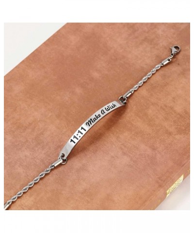 Adjustable 11:11 Make A Wish Bracelet Steel $17.66 Bracelets