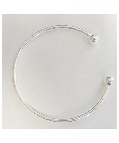 20pcs White Silver Plated Bangle Bracelet Screw End Ball Cuff Charm Beads DIY Jewelry 5 PCS White Silver $15.07 Bracelets