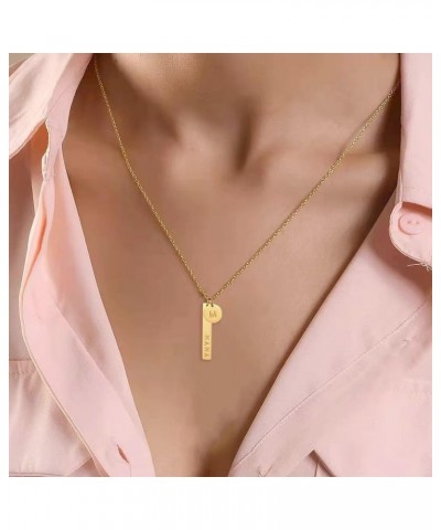 MAMA Necklace,Initial Necklace,mama necklaces for women,18K Gold Plated Mama Necklace,Mothers Day Gifts B $8.09 Necklaces