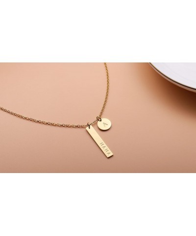 MAMA Necklace,Initial Necklace,mama necklaces for women,18K Gold Plated Mama Necklace,Mothers Day Gifts B $8.09 Necklaces