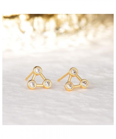 Spike Earrings Gold Huggie Hoop Diamond Cubic Zirconia 14K Gold Plated Dainty Small Simple Hypoallergenic Geometric Jewelry G...