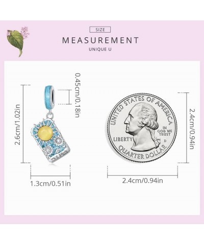 Tarot Cards Sun Pendant Charm 925 Sterling Silver Charm Fits for Pandora Bracelet Necklace $10.39 Bracelets