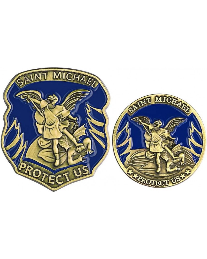 Saint Michael the Archangel Brooches Pin Badges for Clothes Bags Backpacks - Lapel Pins Amulet for Men Women Decoration Jacke...