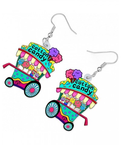 Acrylic Dangling Novelty Funny American Dining Car Earrings Hypoallergenic Designer Trailer Jewelry Gifts For Girls Kids Sky ...