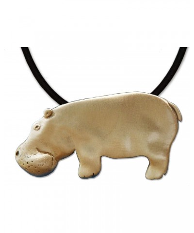 Bronze Hippo Large Necklace $33.28 Necklaces